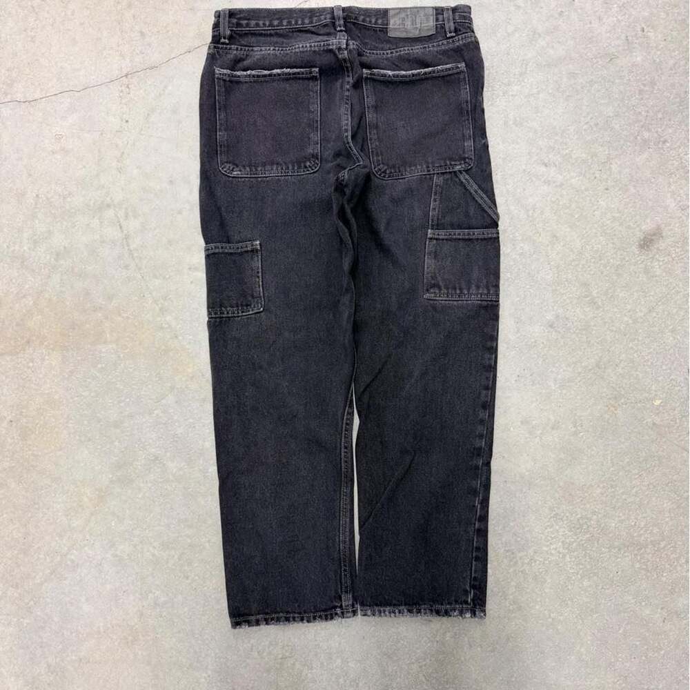 BDG Baggy Straight Leg Carpenter Jeans Black Denim
